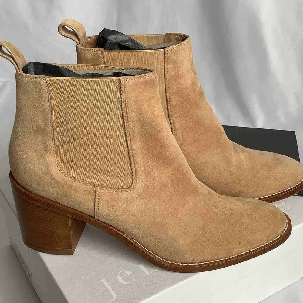 Jenni Kayne Suede Heeled Chelsea Boots